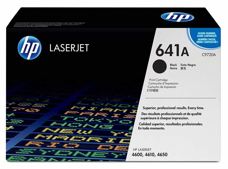 HP C9720A (641A) Black Original Toner Cartridge - LaserJet 4600 (B)
