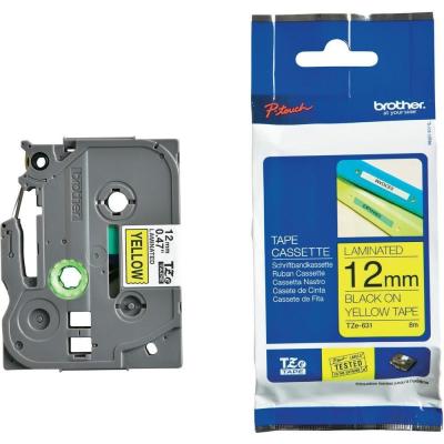 Brother TZE-631 (12MM) Black Laminated Label (Without Box)