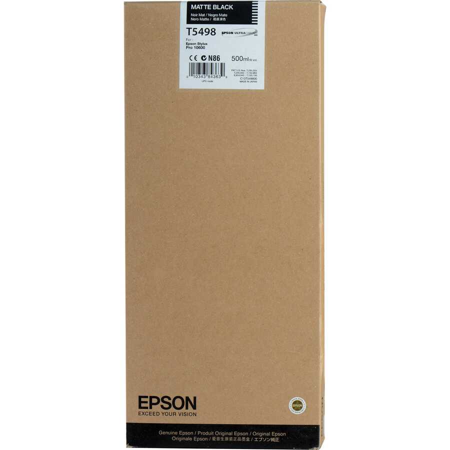 Epson C13T549800 (T5498) Matte Black Original Cartridge - Stylus Pro 10600 (Ex)