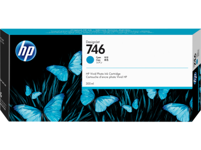 HP P2V80A (746) Cyan Original Cartridge - DesignJet Z6 / Z9+dr (Ex)