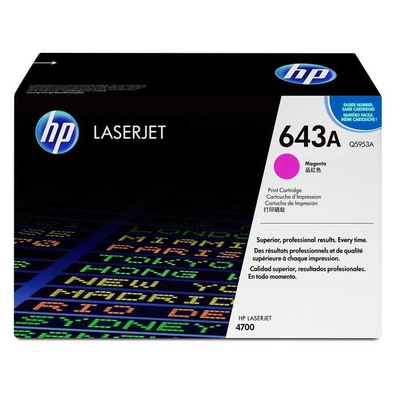 HP Q5953A (643A) Magenta Original Toner Cartridge - Laserjet 4700