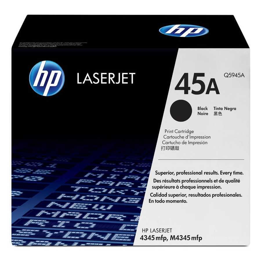 HP Q5945A (45A) Black Original Toner Cartridge - LaserJet 4345 (B)