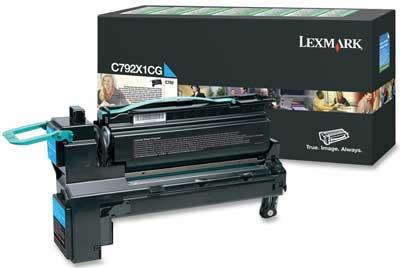 Lexmark C792X1CG Cyan Original Toner High Capacity - C792