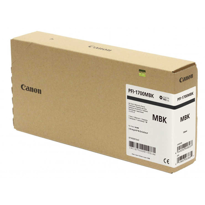 Canon PFI-1700MBK (0774C001) Matte Black Original Cartridge - PRO-2000 / PRO-4000 (Without Box)