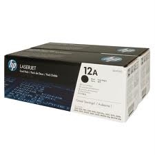 HP Q2612AD (12A) Black Original Toner Pack 2 - Laserjet 1010