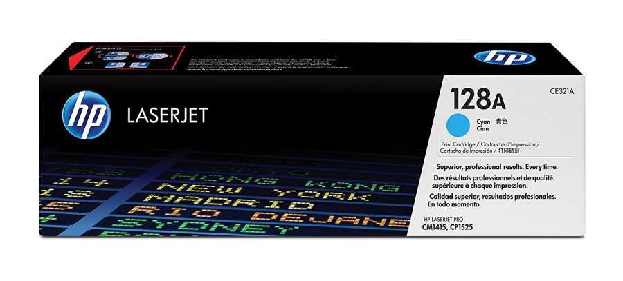 HP CE321A (128A) Cyan Original Toner - CP1525 / CM1415