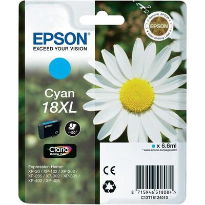 Epson C13T18124020 (18XL) Cyan Original Ink - XP-202 (Ex)