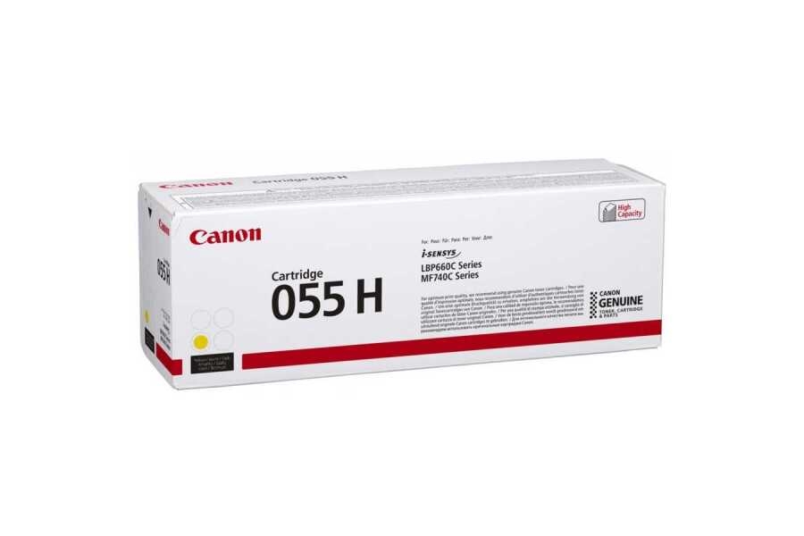 Canon CRG-055H y (3017C002) Yellow Original Toner - LBP662Cdw / MF742Cdw