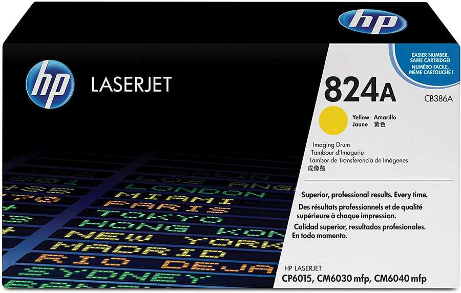 HP CB386A (824A) Yellow Original Drum Unit - Laserjet CP6015