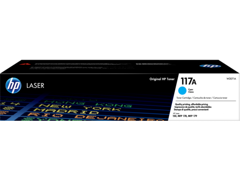 HP W2071A (117A) Cyan Original Toner - Laserjet MFP 178nw / 179nw
