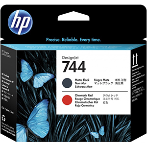 HP F9J88A (744) Matte Black Chromatic Red Printhead - Z2600 / Z5600
