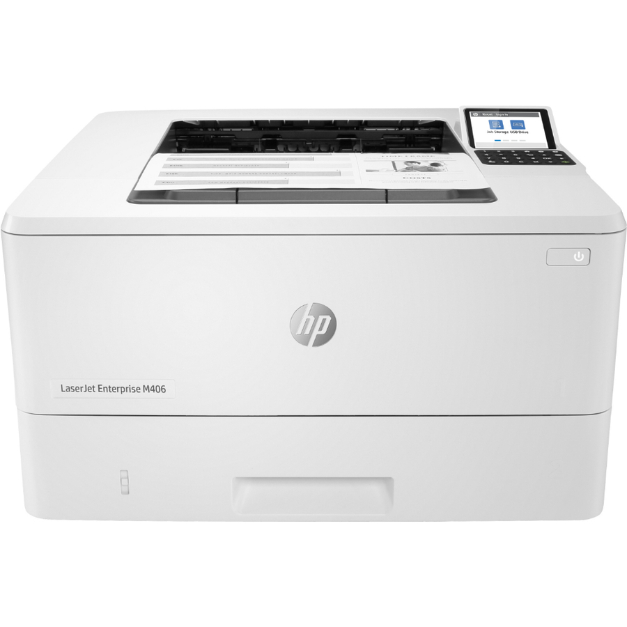 HP 3PZ15A (M406dn) LaserJet Enterprise Duplex + Network Monochrome Laser Printer