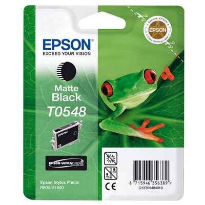 Epson C13T05484020 (T0548) Matte Black Original Ink - Stylus Photo R800 (Ex)