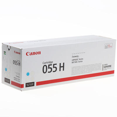 Canon CRG-055H C  (3019C002) Cyan Original Toner - LBP662Cdw / MF742Cdw (Damaged Box)