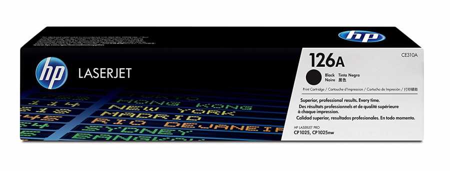 HP CE310A (126A) Black Original Toner Cartridge - LaserJet CP1025 (C)