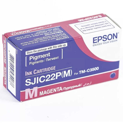 Epson SJIC22(M) (C33S020603) Magenta Original Cartridge - TM C3500 (E)
