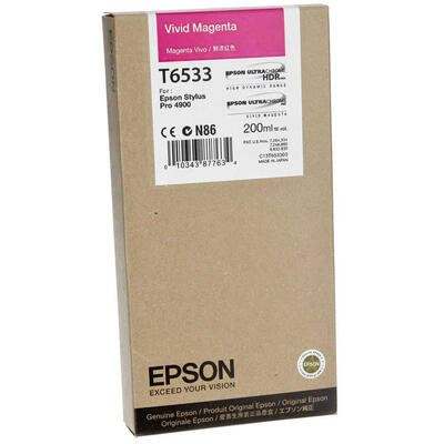 Epson C13T653300 (T6533) Light Magenta Original Cartridge - Stylus Pro 4900 (Ex)