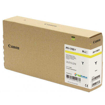 Canon PFI-1700Y (0778C001AA) Yellow Original Cartridge - PRO-2000 / PRO-4000