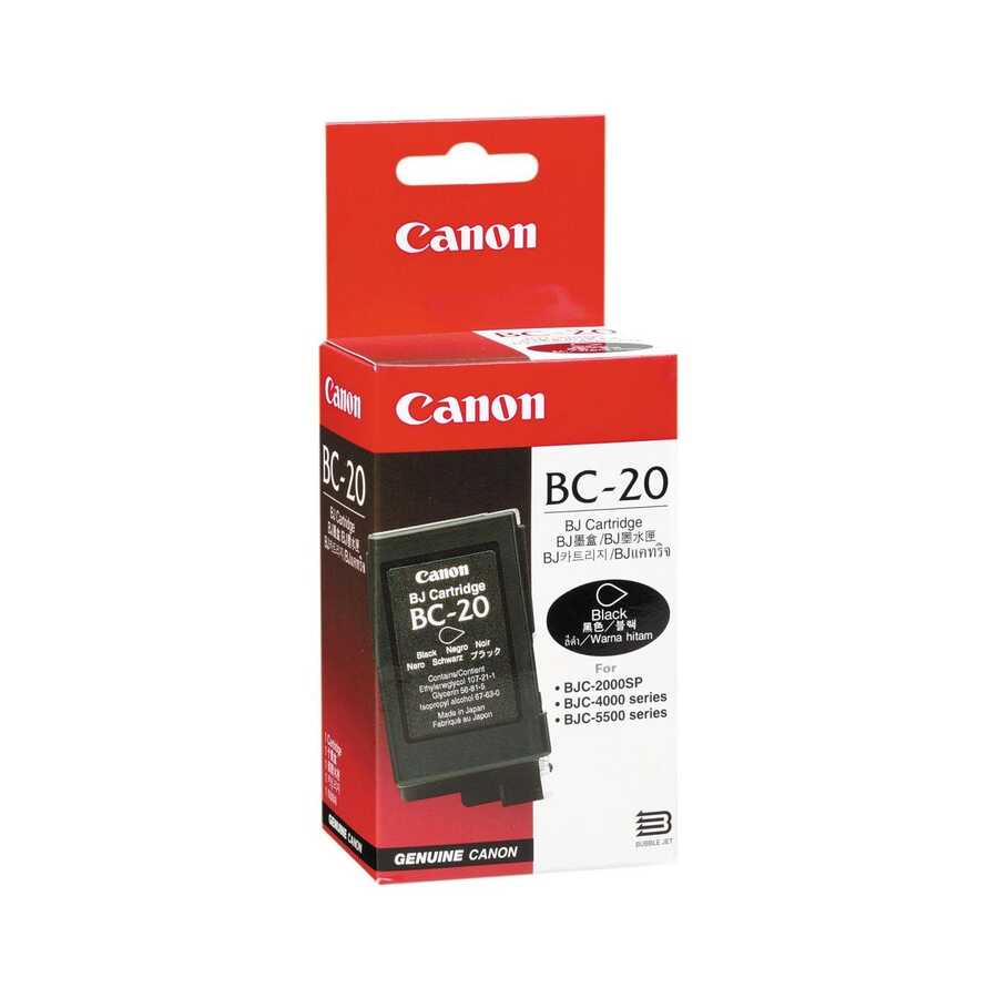 Canon BC-20 (0895A003) Original Cartridge - BJC-2000 / BJC-2100 (Ex)