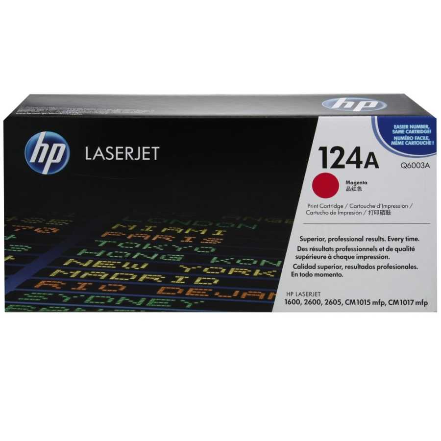 HP Q6003A (124A) Magenta Original Toner Cartridge - Laserjet 1600 (C)