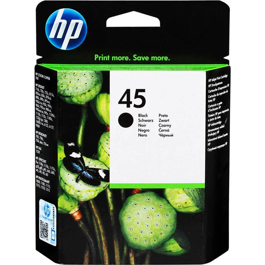 HP 51645AE (45) Black Original Cartridge - Deskjet 710c / 720c