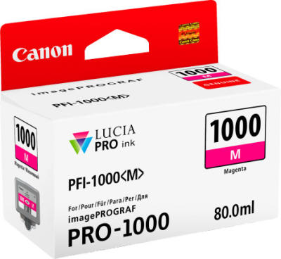 Canon PFI-1000M (0548C001AA) Magenta Original Cartridge - iPF Pro-1000