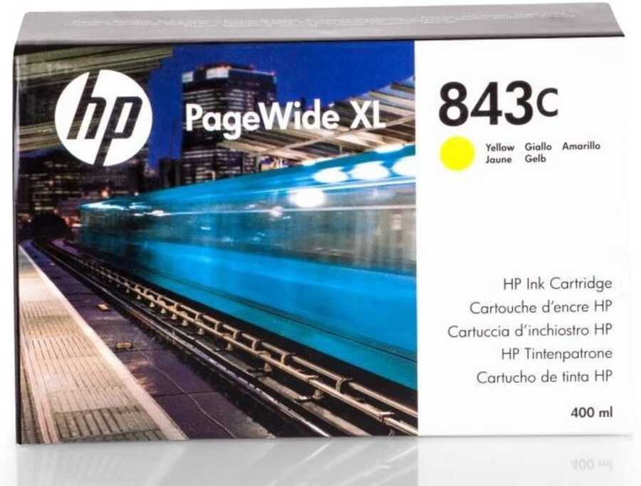 HP C1Q68A (843C) Yellow Original Cartridge - PageWide XL4000
