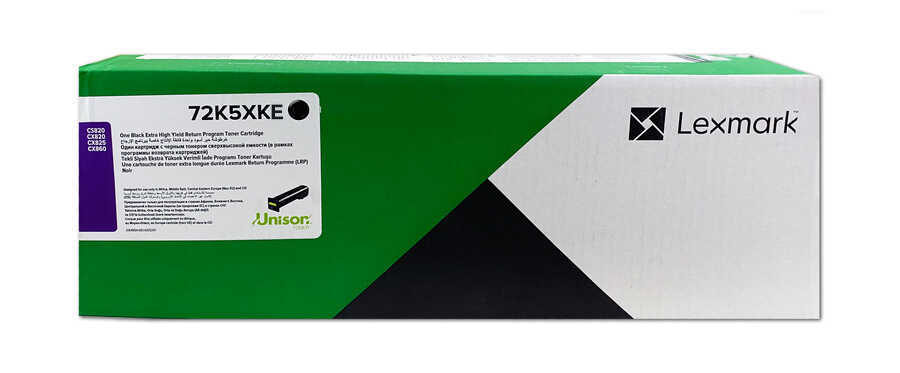 Lexmark 72K5XKE Black Original Toner Extra High Yield - CS820