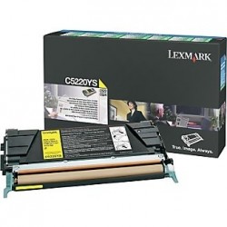 Lexmark C5220YS Yellow Colour Original Laser Toner Cartridge - C522 / C524