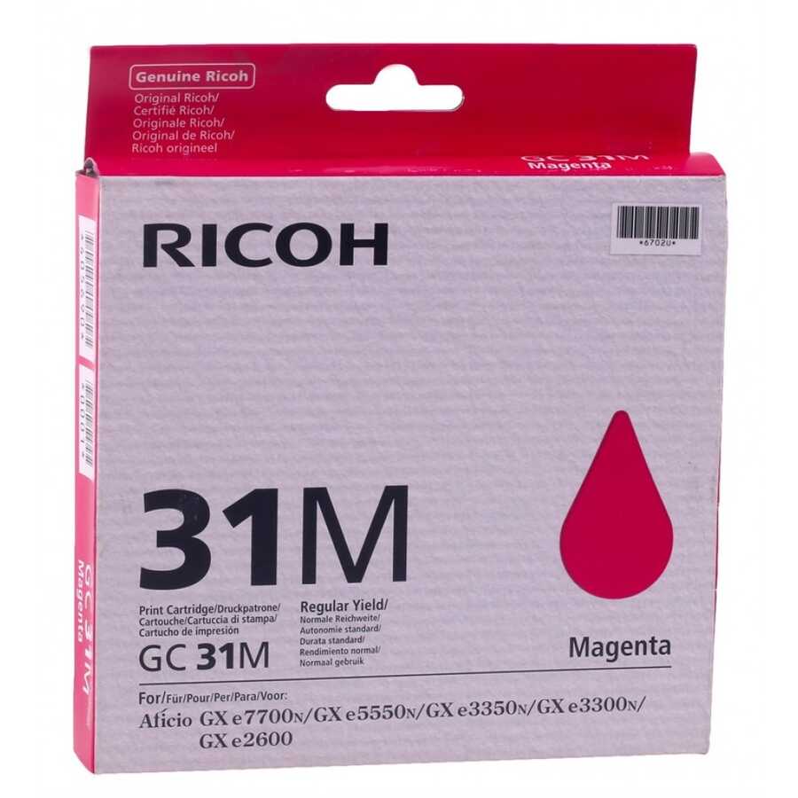 Ricoh (NRG) GC31M Magenta Original Cartridge - GXe3300N / GXe3350N