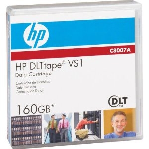 HP C8007A, DLT VS1, VS160, 80Gb/160Gb, 563m, 12.65mm Data Cartridge (Ex)