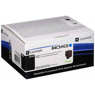 Lexmark 84C5HC0 Cyan Original Toner High Yield - CX725
