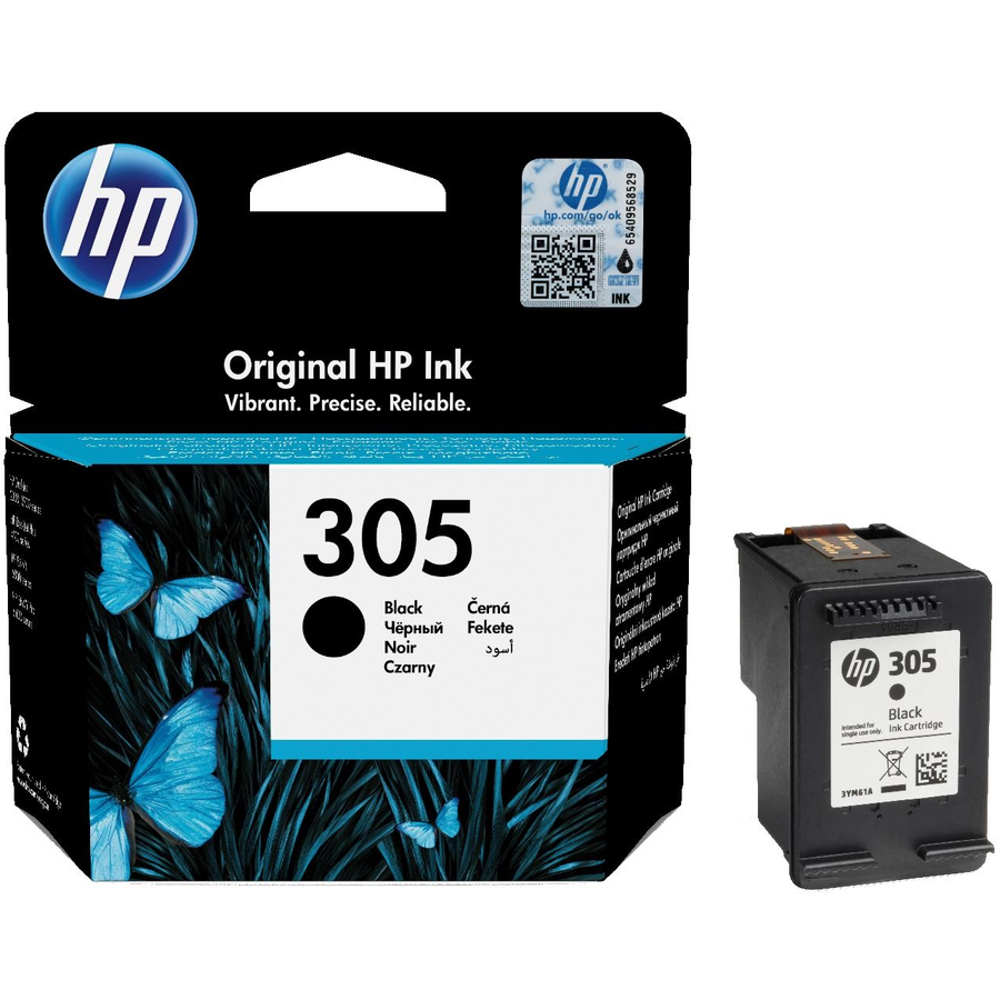HP 3YM61AE (305) Black Original Cartridge - DeskJet 2300