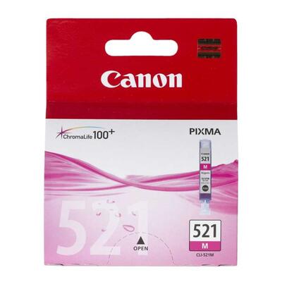 Canon CLI-521M (2935B004AA) Magenta Original Cartridge - MP540 / MP620 (Damaged Box)