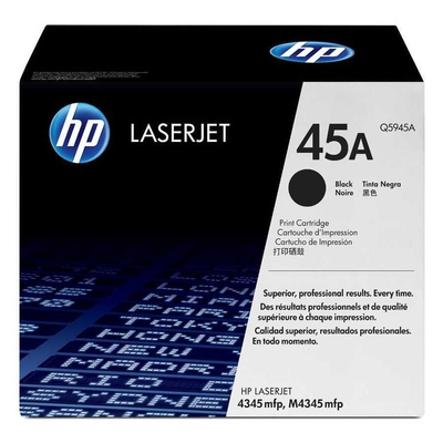 HP Q5945A (45A) Black Original Toner Cartridge - LaserJet 4345 (B)