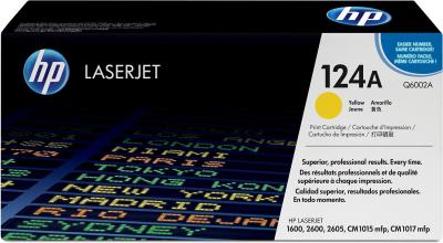 HP Q6002A (124A) Yellow Original Toner Cartridge - Laserjet 1600