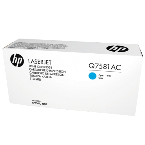 HP Q7581AC (503A) Blue Original Toner Cartridge - Laserjet 3600