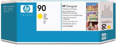 HP C5057A (90) Yellow Original Head Cartridge - DesignJet 4000 (C)