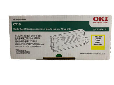 OKI 43866121 Yellow Original Toner - C710 / C711