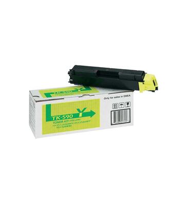Kyocera TK-590Y Yellow Original Toner Cartridge - FS-C2026 / C2126 (C)