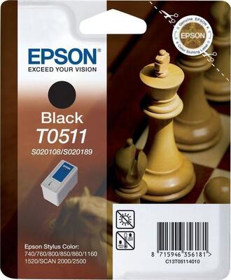 Epson C13T051140 (T0511) Black Original Cartridge (U)