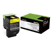 Lexmark 80C80Y0 (808Y) Yellow Original Toner Cartridge - CX410 / CX510