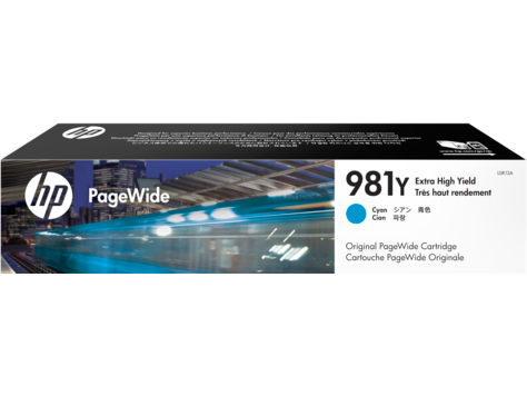 HP L0R13A (981Y) Cyan Original Cartridge - PageWide 556dn / MFP586z (Ex)
