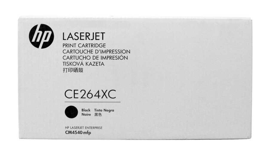 HP CE264XC (646X) Black Original Toner Cartridge - CM4540 / CM4540F(C)