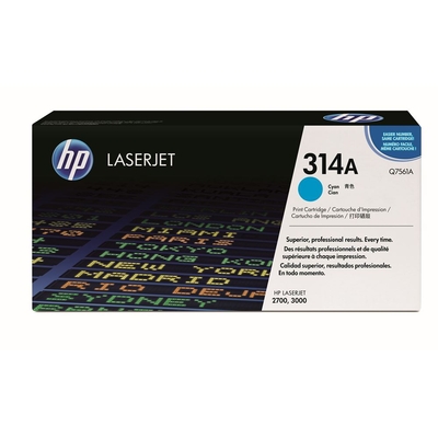 HP Q7561A (314A) Cyan Original Toner Cartridge - LaserJet 2700 (U)