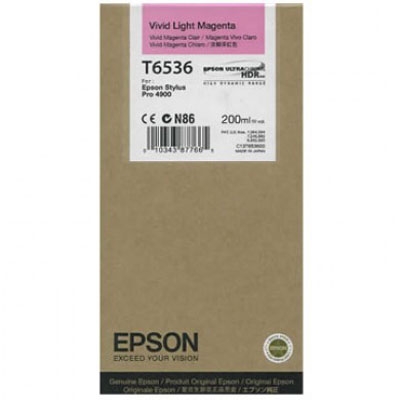 Epson C13T653600 (T6536) Light Magenta Original Ink - Stylus Pro 4900 (Ex)
