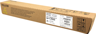 Ricoh 842017 MP-C3002 / MP-C3502 Yellow Original Photocopy Toner 18,000 Pages
