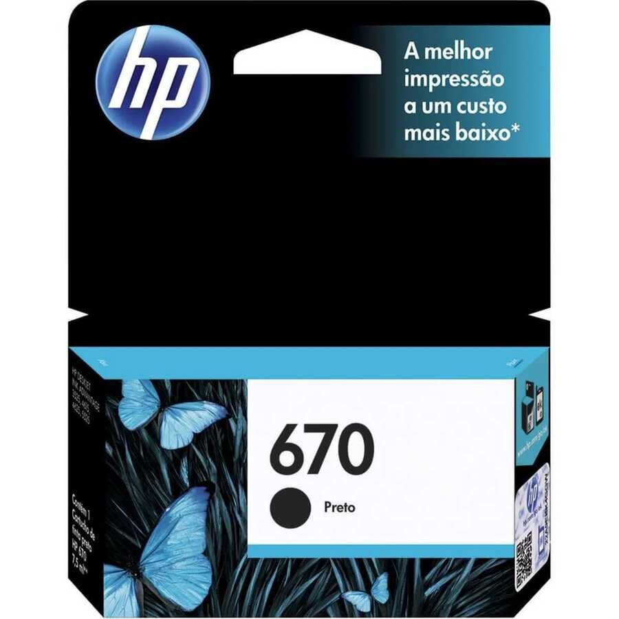 HP CZ113A (670) Black Original Cartridge - DeskJet 3525 (Ex)