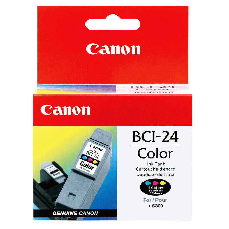 Canon BCI-24C (6882A003)  Colour Original Ink Cartridge - i250 / i320