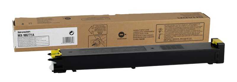 Sharp MX-18GTYA Yellow Original Toner - MX-1800N